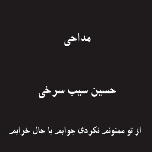 مداحی از تو ممنونم نکردی جوابم با حال خرابم حسین سیب سرخی